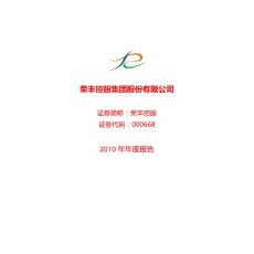 荣丰控股：2010年年度报告