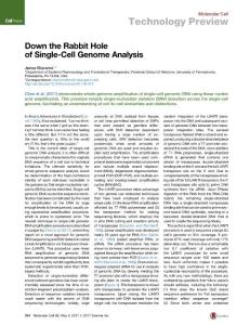 Molecular Cell-2017-Down the Rabbit Hole of Single-Cell Genome Analysis