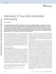 ni.3742-Interleukin 17 is a chief orchestrator of immunity