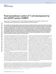 ni.3764-Post-translational control of T cell development by the ESCRT protein CHMP5