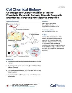 Cell-Chemical-Biology_2016_Chemogenetic-Characterization-of-Inositol-Phosphate-Metabolic-Pathway-Reveals-Druggable-Enzymes-for-Targeting-Kinetoplastid