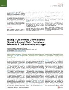 Immunity_2015_Taking-T-Cell-Priming-Down-a-Notch-Signaling-through-Notch-Receptors-Enhances-T-Cell-Sensitivity-to-Antigen