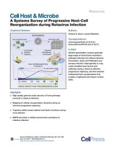 Cell-Host-Microbe_2016_A-Systems-Survey-of-Progressive-Host-Cell-Reorganization-during-Rotavirus-Infection