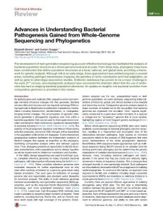 Cell-Host-Microbe_2016_Advances-in-Understanding-Bacterial-Pathogenesis-Gained-from-Whole-Genome-Sequencing-and-Phylogenetics