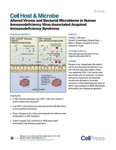 Cell-Host-Microbe_2016_Altered-Virome-and-Bacterial-Microbiome-in-Human-Immunodeficiency-Virus-Associated-Acquired-Immunodeficiency-Syndrome