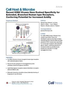 Cell-Host-Microbe_2017_Recent-H3N2-Viruses-Have-Evolved-Specificity-for-Extended-Branched-Human-type-Receptors-Conferring-Potential-for-Increased-Avid