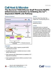 Cell-Host-Microbe_2017_The-Bacterial-T6SS-Effector-EvpP-Prevents-NLRP3-Inflammasome-Activation-by-Inhibiting-the-Ca2-Dependent-MAPK-Jnk-Pathway