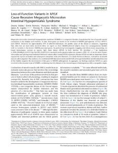 AJHG-2017-Loss-of-Function Variants in MYLK Cause Recessive Megacystis Microcolon Intestinal Hypoperistalsis Syndrome