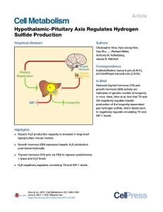 Cell-Metabolism_2017_Hypothalamic-Pituitary-Axis-Regulates-Hydrogen-Sulfide-Production