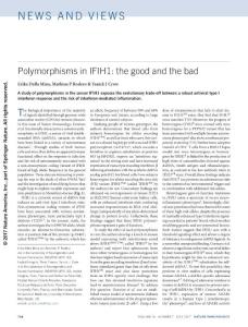 ni.3765-Polymorphisms in IFIH1- the good and the bad