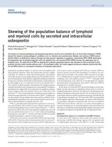 ni.3791-Skewing of the population balance of lymphoid and myeloid cells by secreted and intracellular osteopontin