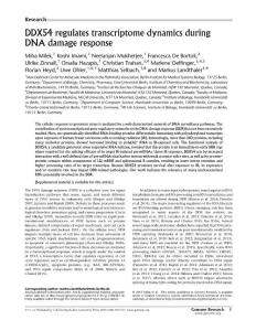 Genome Res.-2017-DDX54 regulates transcriptome dynamics during DNA damage response