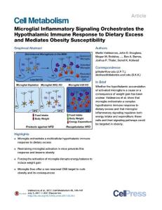 Cell-Metabolism_2017_Microglial-Inflammatory-Signaling-Orchestrates-the-Hypothalamic-Immune-Response-to-Dietary-Excess-and-Mediates-Obesity-Susceptibi