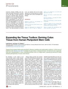 Cell Stem Cell-2017-Expanding the Tissue Toolbox Deriving Colon Tissue from Human Pluripotent Stem Cells