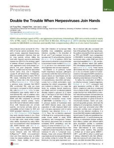 Cell Host Microbe-2017-Double the Trouble When Herpesviruses Join Hands