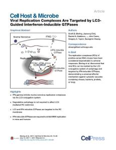 Cell Host Microbe-2017-Viral Replication Complexes Are Targeted by LC3-Guided Interferon-Inducible GTPases