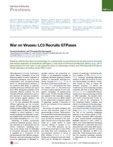 Cell Host Microbe-2017-War on Viruses- LC3 Recruits GTPases