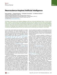 Neuron-2017-Neuroscience-Inspired Artificial Intelligence