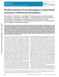 nchembio.2397-Parallel evolution of non-homologous isofunctional enzymes in methionine biosynthesis