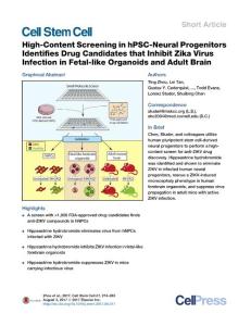 Cell-Stem-Cell_2017_High-Content-Screening-in-hPSC-Neural-Progenitors-Identifies-Drug-Candidates-that-Inhibit-Zika-Virus-Infection-in-Fetal-like-Organ