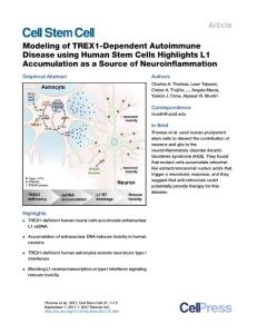 Cell-Stem-Cell_2017_Modeling-of-TREX1-Dependent-Autoimmune-Disease-using-Human-Stem-Cells-Highlights-L1-Accumulation-as-a-Source-of-Neuroinflammation