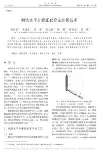 侧钻水平井膨胀套管完井新技术