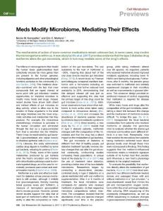 Cell-Metabolism_2017_Meds-Modify-Microbiome-Mediating-Their-Effects