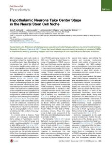 Cell-Stem-Cell_2017_Hypothalamic-Neurons-Take-Center-Stage-in-the-Neural-Stem-Cell-Niche