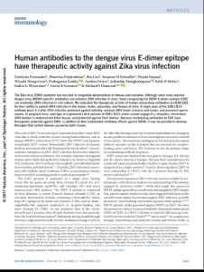 ni.3849-Human antibodies to the dengue virus E-dimer epitope have therapeutic activity against Zika virus infection