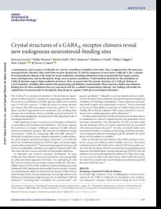 nsmb.3477-Crystal structures of a GABAA-receptor chimera reveal new endogenous neurosteroid-binding sites