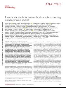 nbt.3960-Towards standards for human fecal sample processing in metagenomic studies