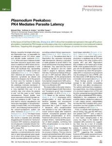 Plasmodium-Peekaboo--PK4-Mediates-Parasite-Latency_2017_Cell-Host---Microbe