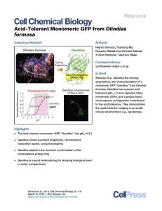 Acid-Tolerant-Monomeric-GFP-from-Olindias-formosa_2017_Cell-Chemical-Biology