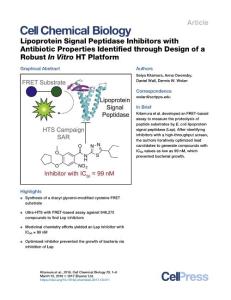 Lipoprotein-Signal-Peptidase-Inhibitors-with-Antibiotic-Prop_2018_Cell-Chemi