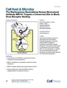 The-Marburgvirus-Neutralizing-Human-Monoclonal-Antibody-MR191_2018_Cell-Host