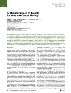 APOBEC-Enzymes-as-Targets-for-Virus-and-Cancer-Ther_2018_Cell-Chemical-Biolo