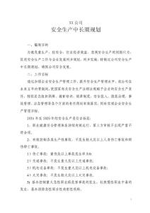 施工企业安全生产中长期规划