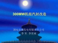 【精品文档】300MW发电机组汽封改造