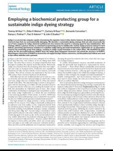 nchembio.2552-Employing a biochemical protecting group for a sustainable indigo dyeing strategy