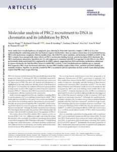 nsmb.3487-Molecular analysis of PRC2 recruitment to DNA in chromatin and its inhibition by RNA