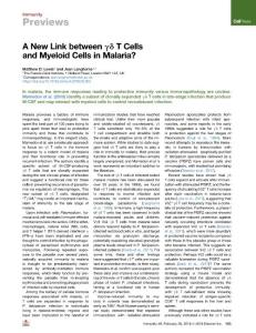 A-New-Link-between----T-Cells-and-Myeloid-Cells-in-Malaria-_2018_Immunity
