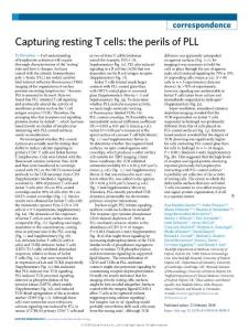 ni2018-Capturing resting T cells- the perils of PLL