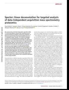nmeth.4643-Specter- linear deconvolution for targeted analysis of data-independent acquisition mass spectrometry proteomics