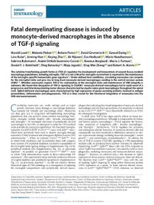 ni.2018-Fatal demyelinating disease is induced by monocyte-derived macrophages in the absence of TGF-β signaling