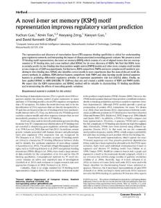 Genome Res.-2018-Guo-A novel k-mer set memory (KSM) motif representation improves regulatory variant prediction