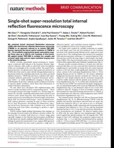 nmeth.2018-Single-shot super-resolution total internal reflection fluorescence microscopy