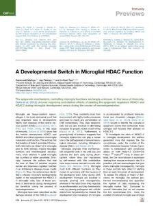 A-Developmental-Switch-in-Microglial-HDAC-Function_2018_Immunity