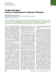 Of-Mice-Not-Men--Actions-of-Interleukin-6-on-Glucose-Tole_2018_Cell-Metaboli