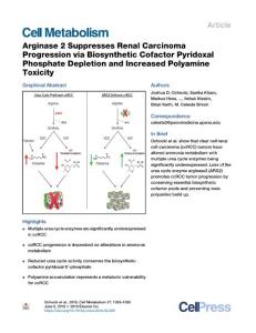 Arginase-2-Suppresses-Renal-Carcinoma-Progression-via-Biosynthet_2018_Cell-M