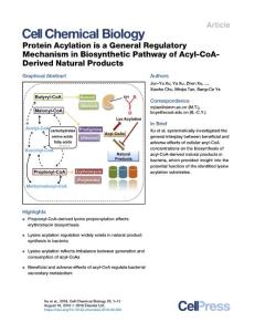 Protein-Acylation-is-a-General-Regulatory-Mechanism-in-Bios_2018_Cell-Chemic